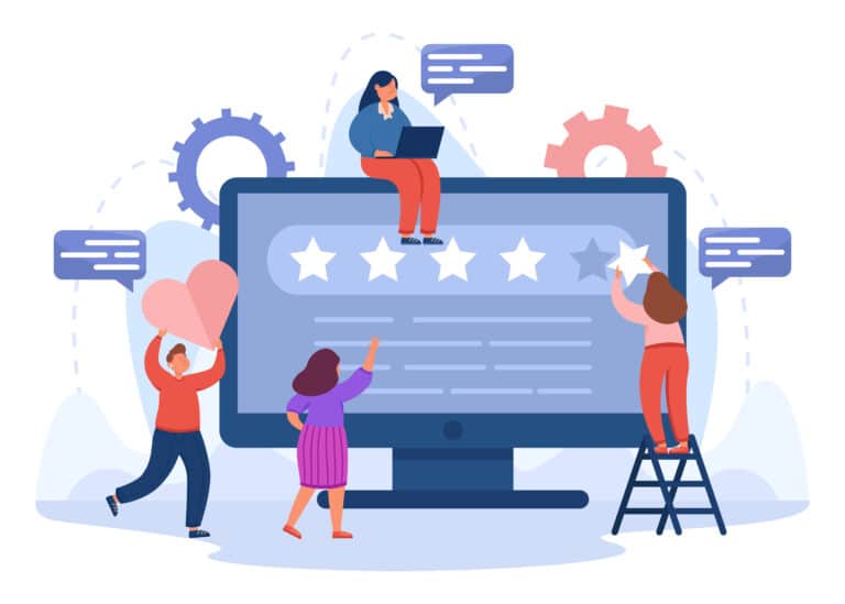Team Of Analysts Working On Brand Reputation In Social Media 768x549