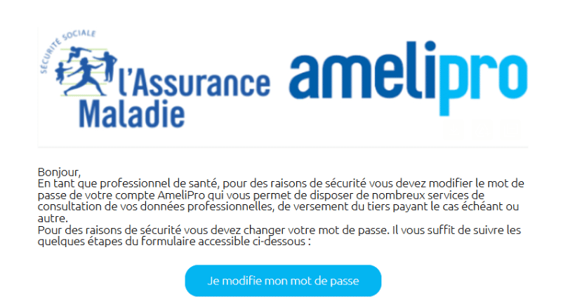 campagne de faux phishing_URPS MLB - GCS e-santé